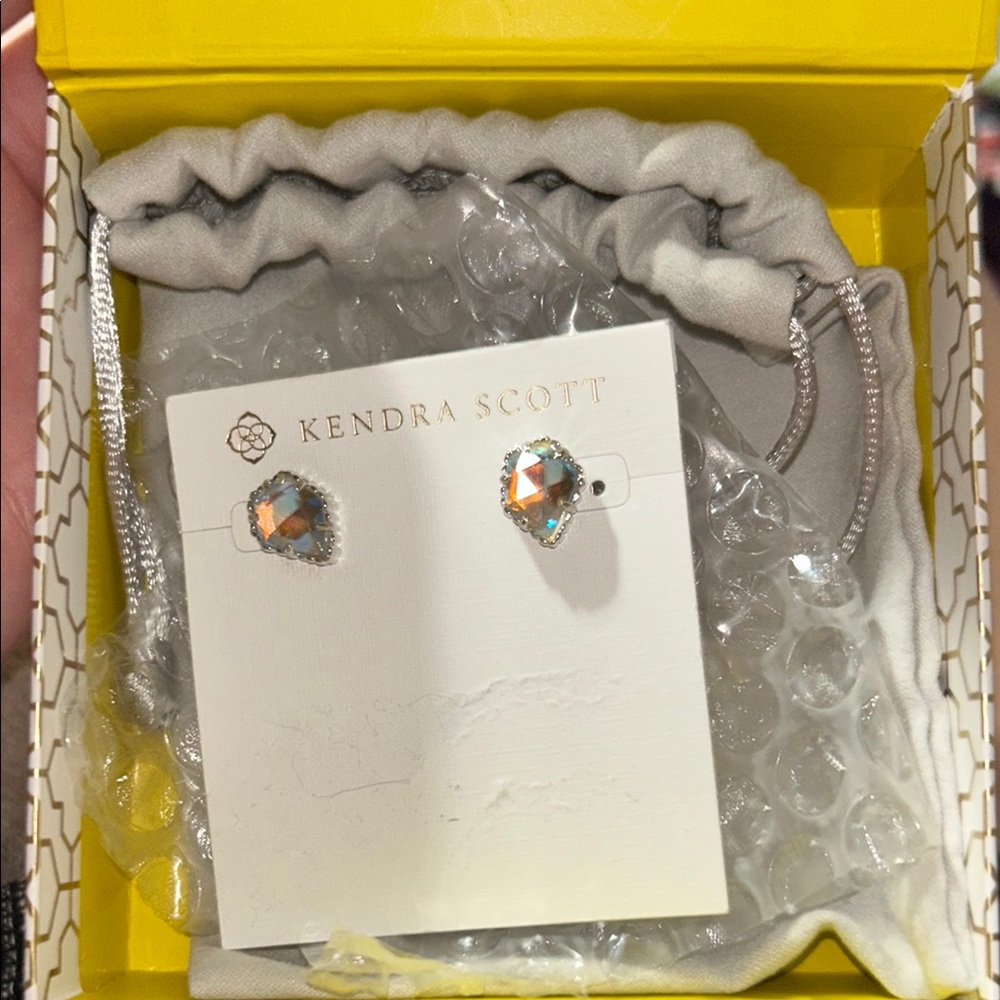 Kendra Scott Iridescent Crystal Earrings